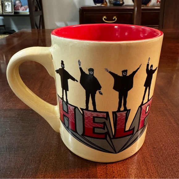 Beatles "HELP" Coffee Tea Mug Cup 2012 Avela 12oz - Picture 2 of 6